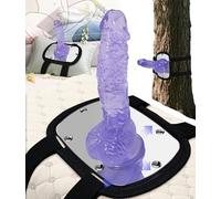 Ultra-Thin 5-Point Adjustable Strap-On Suction Mount Harness for Pillow & Sofa 5.3x4in Miroir for Home Use