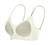 Ultra Thin Breathable Jelly Gel Underwire Bra Cover for Women Straps Pull Up to Secure Cup Underwear, Pink, XXL(Light Yellow,XXL)
