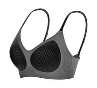 Ultra Thin Breathable Jelly Gel Underwire Bra Cover for Women Straps Pull Up to Secure Cup Underwear, Pink, XXL(Black,L)