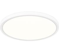 Ultra-Thin Ceiling Light 12 Inch, 24W, Remote Control 2.4G, Dimmable, Adjustable Colour Temperature 3000K-6500K, Night Light 2000K, Ideal For Bedroom, Living Room, Kitchen