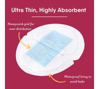 Ultra Thin Disposable Nursing Pads For Lightweight Contoured And Highly Absorbent Breastfeeding Pads (60 Pcs)