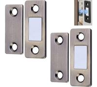 Ultra-Thin Invisible Cabinet Door Magnets, Cabinet Magnetic Catch, Magnetic Cabinets Door Latches, Ultra Thin Cabinets Doors Magnetics Catch for Drawer Magnets Adhesive (Bronze)