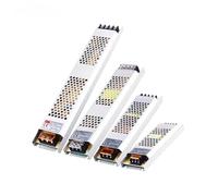 Ultra Thin LED Power Supply DC 12V 24V Lighting Transformers 100W 150W 200W AC180-260V Driver For LED Strip Lights(24V,200W)