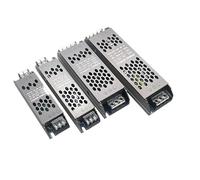 Ultra Thin LED Power Supply DC 12V 24V Lighting Transformers 60W 100W 200W 300W 400W AC110-265V Converter Driver for LED Strips(100W,DC12V)