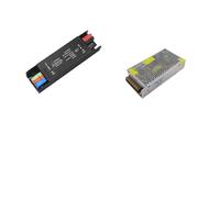 Ultra Thin Lighting Transformers AC110V 220V to DC12V 24V Mute Lighting Transformer LED Converter 60W 100W 200W 300W 400W(200W,DC12V_2PCS)
