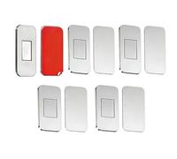 Ultra Thin Magnetic Catch, 4x2x0.2cm Stainless Steel Adhesive Latch, 5 Pieces Cabinet Magnet, Drawer Closure, Furniture Hardware, Closet Repair Use