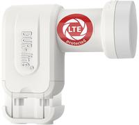 +Ultra Twin LNB-2 participants Blanc-avec Filtre LTE [ Test TRÈS Bien *] 2-Fois,numérique avec Protection Contre Les intempéries,Full HD,4K,Qualité Premium