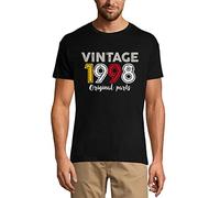 Ultrabasic T-shirt graphique pour homme Pièces originales 1998 26e anniversaire 26 ans cadeau 1998 vintage écologique, Noir profond, M