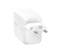 UltraCharge - Adaptateur secteur - avec câble rétractable - 67 watt - Fast Charge - 2 connecteurs de sortie (USB-C) - blanc