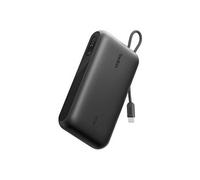 UltraCharge - Banque d'alimentation - avec câble intégré et écran - 20000 mAh - 45 watt - Fast Charge - 3 connecteurs de sortie (2 x USB-C, USB) -