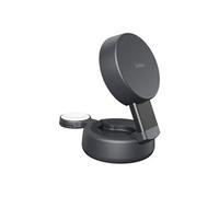 Belkin Chargeur sans fil UltraCharge Pro 2-en-1 convertible magnétique Qi2 25W avec adaptateur Charbon