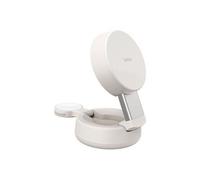 Belkin Chargeur UltraCharge MagSafe 2-en-1 Socle Qi2.2 25W aimanté et pliable pour iPhone 17 Beige