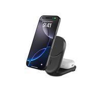 Belkin Support de charge sans fil UltraCharge 2-en-1 Qi2 magnétique pliable 25W USB-C noir