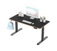 Ultradesk - Pulsar Bureau Enfant Électrique Réglable en Hauteur - 120x60x55-81cm - pour 2 Moniteurs - pour Chambre d’Enfant, d’Adolescent - Noir