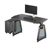 ULTRADESK Table de jeu BOOSTER 136×70,5 cm - noir
