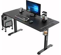 ULTRADESK Table de jeu MOMENTUM 152,5×70 cm - noir