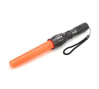 Ultrafire A100 CREE XM-L2 1000 Lumens Lampe de Poche LED de Signal avec Baguette de Trafic de 15,2 cm, Réglable Finition Mode Lampe de Poche, Rouge, Orange Clair avec Zoom Lampe de Poche