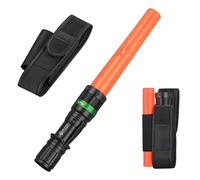 ULTRAFIRE Lampe torche LED de 27,9 cm avec étui de ceinture, lampe de poche 250 lumens avec mode stroboscopique rouge, pour stationnement, construction, aéroport, pompiers, UF-303