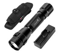 ULTRAFIRE Lampe torche tactique avec étui, 1000 lumens, mode unique, lampe de poche LED avec pochette de ceinture, petite lampe de poche EDC lumineuse, T1