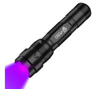 Ultrafire Lampe Torche UV 395-405nm Lumière Noire, Lumière UV Zoomable, Foyer Ajustable, Lampe de Poche Ultraviolette pour Polymérisation de Résines, Détecteur de Fuites, 502UV