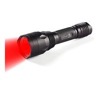 UltraFire Torche Lumière Rouge Lampe Torche Tactique H-R3,283 Lumens Lampe Torche Tactique,630 nm Longueur d'onde Lampe de Chasse Professionnel Rouge LED Imperméable Torches