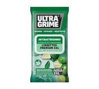 UltraGrime Lingettes Antibactériennes - Pack de 40 Épaisses et Larges pour Nettoyage Polyvalent et Mains