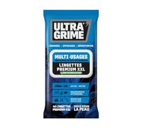 UltraGrime L'Originale XXL 40 Grandes Lingettes Multi-Usages en Tissu - Épaisses et Résistantes sans Plastique pour Saletés Tenaces sur Voitures, Outils