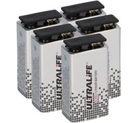 Ultralife Lot de 5 piles au lithium 9 V (SLM 9 V) 9 V
