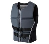 Ultralight Adjustable Surfing Vest for Adults, Neoprene Buoyancy Surfing Vest for Kayaking Water Sports Swimming Boating Fishing Canoeing Rafting Outdoor Adventure(Grey,M)