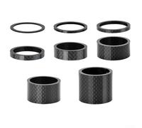 Ultralight Full Carbon Fiets Stuurpen Spacers Set 28,6 mm Casque Wasmachines 8 PCS Sea Maten Fiets Vork Spacer Kit