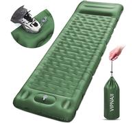 Ultralight Inflatable Camping Mat With Pillow - Self Inflating Single Mattress, Sleeping Mat With Foot Pump For Travel, Tent