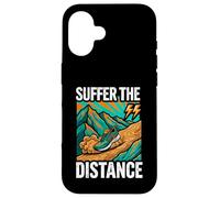 Ultramarathon Trail Running Suffer The Distance Coque pour iPhone 16