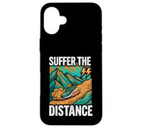 Ultramarathon Trail Running Suffer The Distance Coque pour iPhone 16 Plus