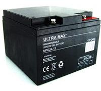 Ultramax Batterie AGM/gel 12 V 24 Ah (remplace 26 Ah 28 AH) pour chariot de golf 27 trous