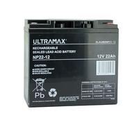 Ultramax Batterie AGM/GEL pour chariot de golf 22 Ah 12 V (18 trous) MOCAD, FRASER