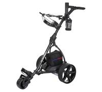 Ultramax Electric Golf Trolley with 18 Hole Lead Acid Battery & Charger | £100 Free Accessories | 9 Speed Control | Auto Distance | Lightweight Foldable Aluminium (Black) (Black)
