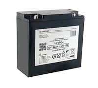 Ultramax LI22-12, 12 V 22 Ah LiFePO4 Batterie au lithium fer phosphate, chargeur inclus