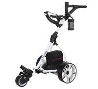 Ultramax Remote-Controlled Electric Golf Trolley with 36-Hole Lithium Battery | £100 Free Accessories | 9-Speed Control | Auto-Distance Presets | Lightweight Foldable Aluminium Design (White)