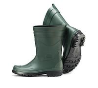 Ultrapower Bottes en caoutchouc pour homme | Bottes de pluie en caoutchouc | Bottes basses en caoutchouc | Bottes de boue mi-hautes | Design brossé | Tailles 40-48, Noir olive., 40 EU