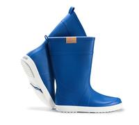 Ultrapower Bottes en caoutchouc unisexes | Bottes de pluie en caoutchouc | Bottes basses en caoutchouc | Bottes de boue mi-hautes | Design brossé | Tailles 36-47, Regnrask Bleu Blanc, 39 EU