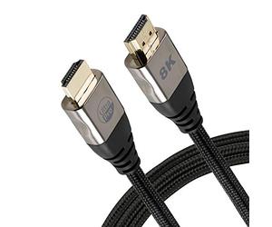 UltraPro 8K HDMI 2.1 Cable, 6ft. High Speed 48Gbps, 8K @ 60Hz, 4K 1440p 1080p @ 120Hz, HDR VRR eARC QMS, Compatible with PS5 Xbox Series X Roku TV, Streaming, TV, Monitor, All HDMI Devices, 57347