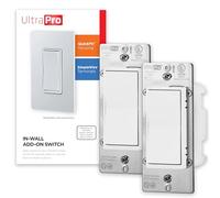 UltraPro Add-On Switch QuickFit and SimpleWire, in-Wall White Rocker Paddle Only, Z-Wave ZigBee Wireless Smart Lighting Controls, NOT A STANDALONE Switch, 2 Pack, 68899