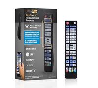 UltraPro Télécommande de rechange rétroéclairée One Touch pour Samsung, Sony, LG, Vizio, Roku TV 2 80830, noir