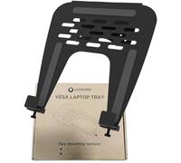 ULTRARM MAAC-L Plateau en acier pour ordinateur portable compatible avec VESA 75/100 trous de montage Capacité de 13,2 kg avec plate-forme de refroidissement ventilée Accès lisse à l'ordinateur