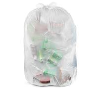 Ultrasac UL-39586CL Lot de 15 sacs poubelle transparents très résistants - 99,1 x 147,3 cm - Pour entrepreneur, construction et industrie