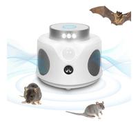 Ultrason Souris et Rats, 2025 Repulsif Souris Ultrasons 360° avec 9 Lumières Stroboscopiques & PIR, 3 Modes Anti Souris Ultrason, pour Maison, Appartement, Cave, Restaurant, Grenier, Garage