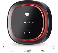Ultrason Souris et Rats, 4 Modes Repulsif Souris et Rats Ultrason Puissant, 360° Ultrasons pour Rats Intérieur, 300 M² Répulsif Ultrason Souris Moustiques Cafards pour Insectes, Rongeurs, Mouches