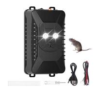 Ultrason Souris et Rats pour Voiture 12V, avec Lumière Clignotante, Repulsif Rongeur pour Voiture, Anti Rongeur Voiture, Répulsif Chat Ultrason Extérieur, Anti Rats Exterieur Puissant