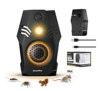 Ultrason Souris et Rats, Repulsif Souris à Brancher, 4 Modes et Deux Options d'alimentation Prise Anti Souris, Anti Cafard Inoffensif pour Rats, Cafards, Insectes, Fourmis