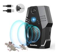 Ultrason Souris et Rats, Repulsif Souris avec Ultrasons Conversion Fréquence, Repulsif Souris et Rats Ultrason Puissant pour Rongeurs, Rats, Souris, Araignées, Cafards, 4 Modes pour Maison/Restaurant